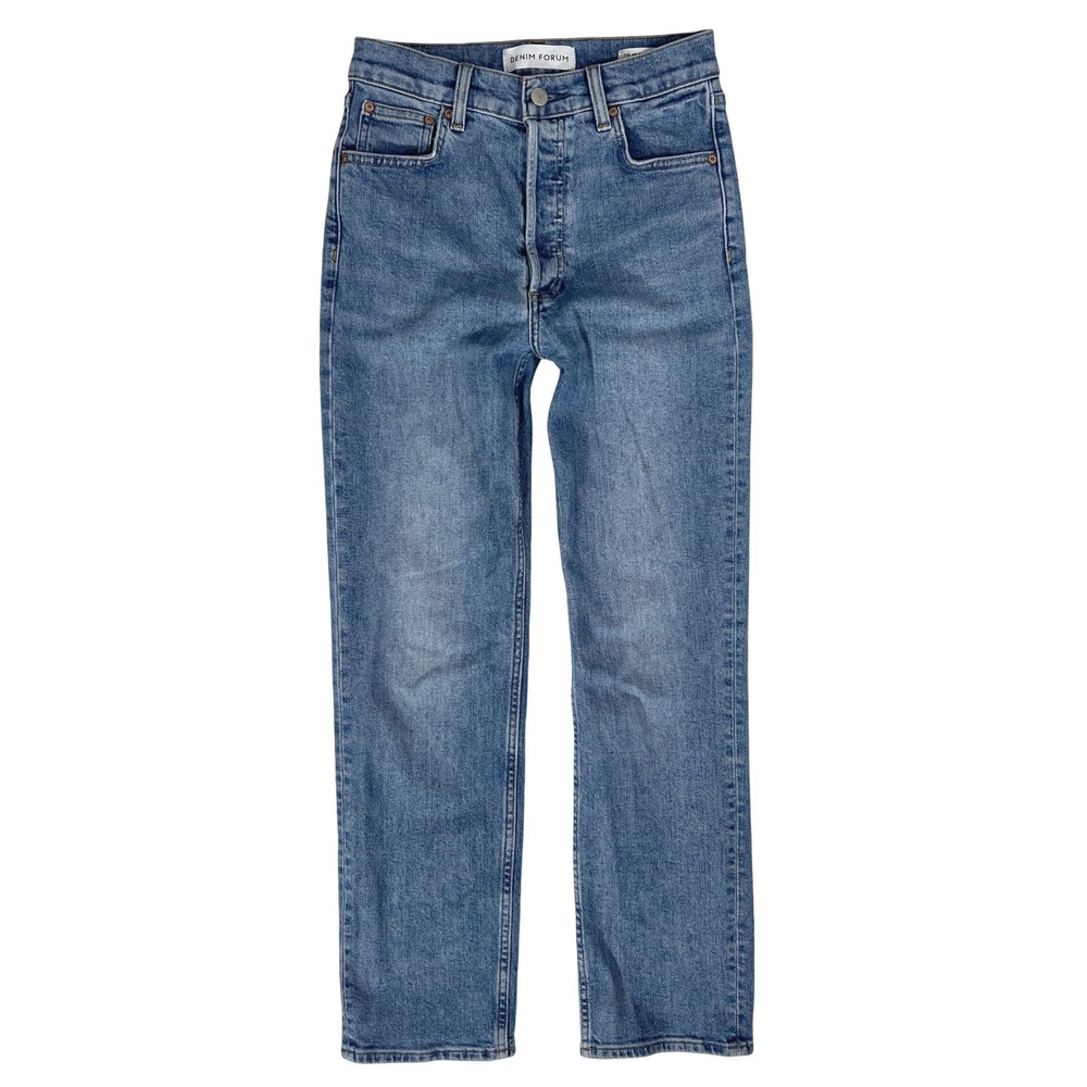 ARITZIA Denim Forum Arlo High Rise Straight Jeans 26 90s Basic Preppy Luxury 4